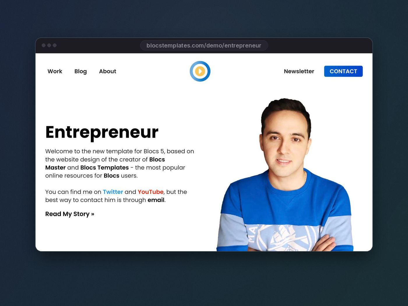 Entrepreneur template for Blocs