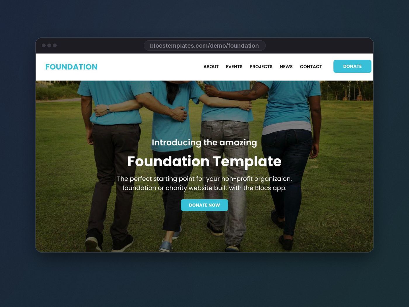 Foundation template for Blocs