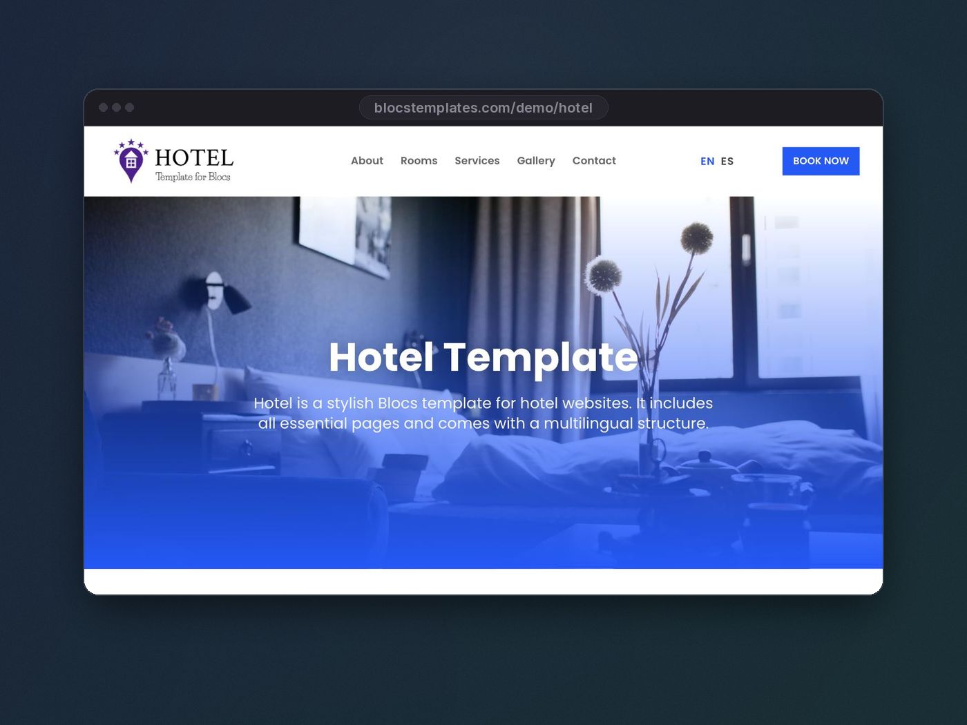 Hotel template for Blocs