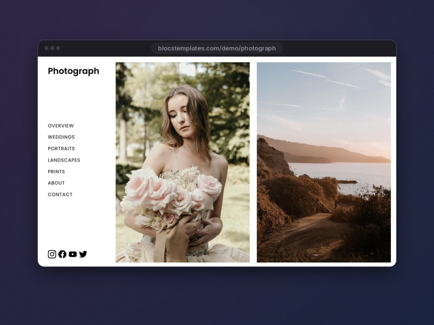 Photograph template for Blocs