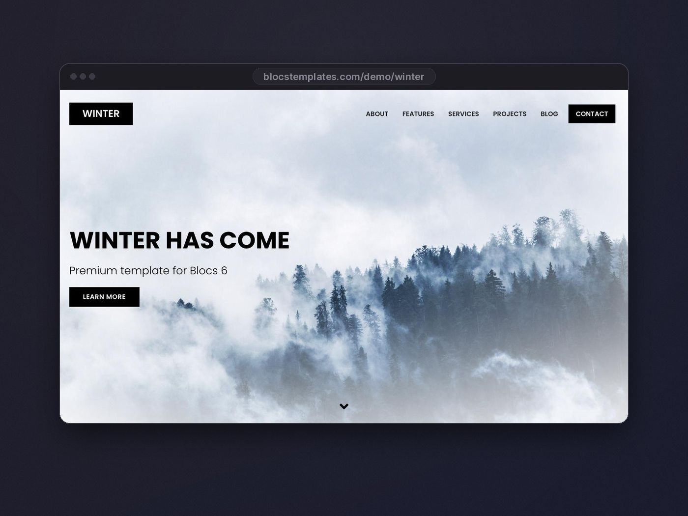 Winter template for Blocs