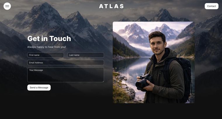 Atlas template — Contact page